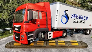 Trucks vs Speed Bumps | BeamNG.drive