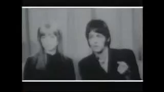 Paul McCartney & Jane Asher - (BBC News) (26.03.1968) London Airport, Heathrow