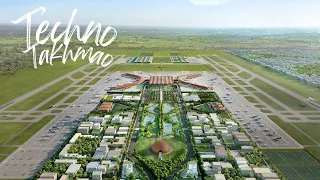 Rendering of New Techno Takhmao Airport in Phnom Penh, Set To Open 2025 Growing City #travel #khmer