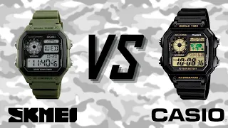 WHAT TO BUY? SKMEI OR CASIO??? Comparison of watches CASIO AE-1200WH and SKMEI 1299 | Style-Time