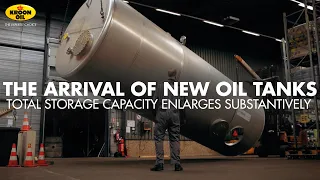 The arrival of new oil tanks at Kroon-Oil