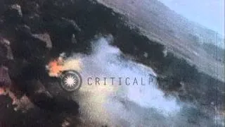 Strafing of German fighter planes, ships, heavy bombers by United States fighter ...HD Stock Footage