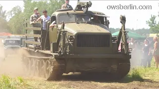 Путепрокладчик БАТ-М | Soviet - Russian artillery tractor BAT-M - offroad ride