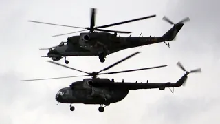 4Kᵁᴴᴰ Mi-24 Hind & Mi-171Sh Combat Transport Helicopter @ LOTOS GDYNIA AEROBALTIC AIRSHOW 2021
