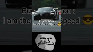 Bugatti Chiron Is The God Of Speed 🤣🤣 #shorts #bugatti #koenigsegg #jesko #youtube #youtubeshorts
