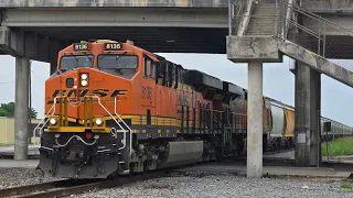 BNSF 8136 leads U-PUXSAG north through Taylor Texas(5/1/24)