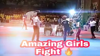 #kickboxing #wakoindia Mamta Prajapati(Chhattisgarh)  VS Arshdeep Kaur(Punjab) Point Fight Match