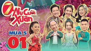 7 Nụ Cười Xuân 5 | Tập 1: Tiến Luật hả hê nhắc tên nhân vật "anh Nghĩa" bí ẩn khiến Lan Ngọc đỏ mặt