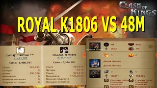 Clash of kings: ROYAL (K1806) РАЗБОР ОТЧЁТА! АТАКА СОЛО!