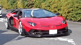 【大黒PA】スーパーカー加速サウンド/Supercars sound in Japan. Aventador, F40, ViperSRT, and more!!