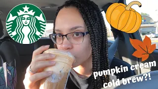 STARBUCKS PUMPKIN CREAM COLD BREW TASTE TEST