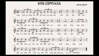 Bob Esponja - Partitura móvil