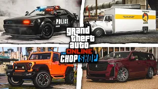 GTA Online Chop Shop DLC! - ALL NEW UNRELEASED DRIP FEED VEHICLES!