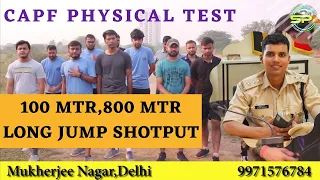 CAPF Assistant commandant boys full Physical test Mukherjeenagar delhi (9971576784)