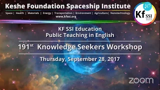 191st Knowledge Seekers Workshop - Sept 28, 2017