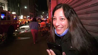 Israeli Girl Sounds like Gal Gadot at Commercial Fire Manhattan