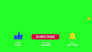 YouTube Buttons | Green Screen | Subscribe Button | Like Button | Bell Button | Free Green Screen