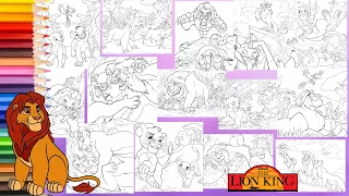 Disney The Lion King Story in Pictures - Simba Nala Scar Mufasa - Coloring Pages