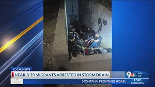 Border Patrol arrests nearly 70 migrants in El Paso’s storm drain system