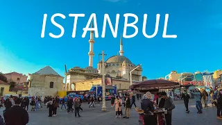 Istanbul City Center Taksim Square-Istiklal Street Walking Tour in 4K HDR 🇹🇷