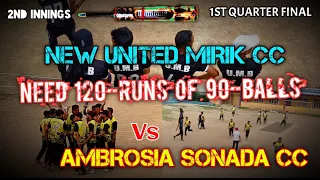 UNITED MIRIK Vs AMBROSIA SONADA🏏 ¦ 2ND INNINGS ¦ RELLING CRICKET CHAMPIONSHIP 🏏