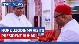 Imo State Governor, Hope Uzodinma, Visits President Buhari In Abuja