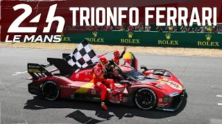 La costruzione della VITTORIA della FERRARI 499P alla 24H di LE MANS 2023 nel WEC