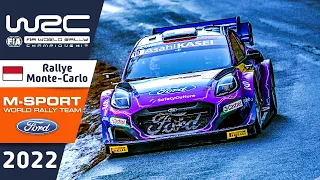 M-Sport Ford WRC Rally Highlights : WRC Rallye Monte-Carlo 2022 with the Ford Puma Rally1 Rally Car