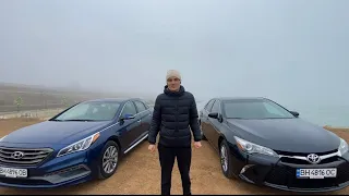 Можно ли привезти не битые авто из США? Видеообзор на Hyundai Sonata и Toyota Camry.