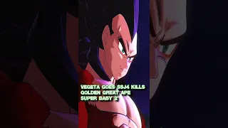 Vegeta Transforms into SSJ4 to defeat Golden Great Ape Super Baby 2 #dragonballz