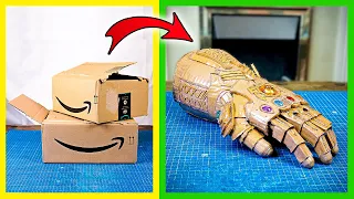 How to make Infinity Gauntlet with cardboard