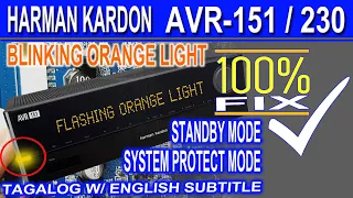 Harman Kardon AVR-151/230 Flashing Orange Light | Orange Light Blinking | Amber Light Blinking