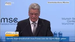 Münchner Sicherheitskonferenz - Rede von Joachim Gauck am 31.01.2014