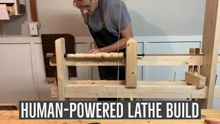 Spring Pole Lathe FULL BUILD | Hand Tool Woodworking