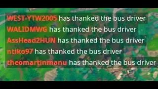 HOW TO THANK THE BUS DRIVER. ALL PLATFORMS! | Fortnite