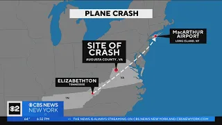 Small plane heading to Long Island crashes in Virginia