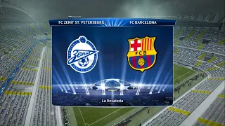 Zenit v Barcelona ‐ Final Stage - UEFA Champions League (round 2, match 7) - PES 2013