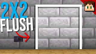 The 2X2 FLUSH DOOR! [Minecraft Bedrock 1.20] +Tutorial