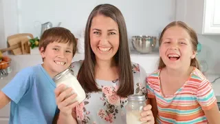 Homemade Mason Jar Butter with The Kids