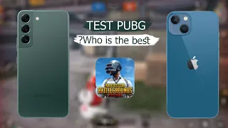 مقارنه بين ايفون 13 وسامسونج s22 مع تجربة اداء ببجي | Samsung S22 vs iPhone 13 Pubg test