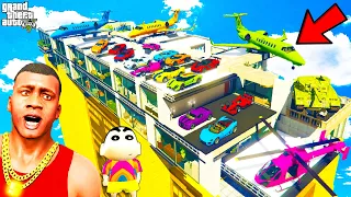 Franklin Upgrading NEW TRILLIONAIRE SECRET HOUSE in GTA 5 | SHINCHAN and CHOP