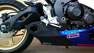 Honda CBR1000RR 2008-11 CS Racing Exhaust Sound Test