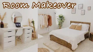 Extreme small bedroom makeover + tour in Lagos, Nigeria | *neutral aesthetic + pinterest inspired*