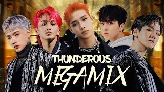 STRAY KIDS- THUNDEROUS MEGAMIX- (ft. Ateez, NCT 127, Treasure, SuperM and more)