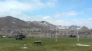 Chinook, blackhawk, lakota apache take off