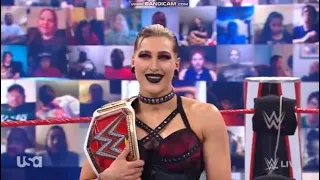 Charlotte Flair Challenges Rhea Ripley For Money In The Bank WWE RAW 21st June 2021