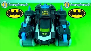 Imaginext Remote Control Transforming BatBot Video Trailer for Children Toy Factory TV