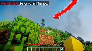 HEROBRINE 🧟 APARECIÓ EN NUESTRO MUNDO 🌎! - MrOni escapa de HEROBRINE.EXE