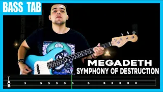 【MEGADETH】[ Symphony Of Destruction ] cover by Dotti Brothers | LESSON | BASS TAB