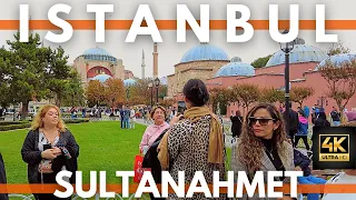 Istanbul Turkey 2022 Sultanahmet 19 October Walking Tour | 4K UHD 60FPS |